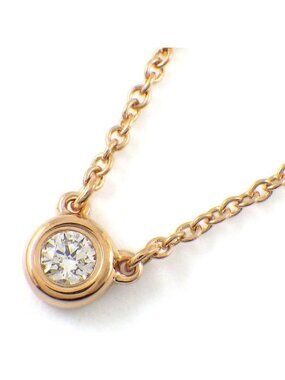 Tiffany & Co Necklace Diamond by the Yard Single 18K Pink Gold